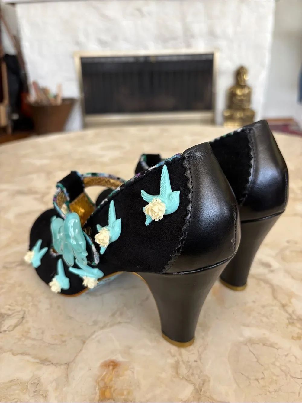 Irregular Choice “Fresh Cut Grass” Mary Jane Retro Heels - Picture 11 of 15